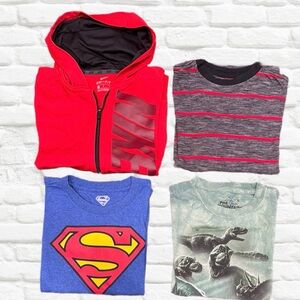 BUNDLE of RED FRI FIT NIKE FULL ZIP HOODIE. GREEN DINOSAUR /GOLDEN GLORI /SUPER